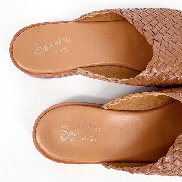 SEYCHELLES Places To Go Brown Woven Leather Mules 8 - Picture 7 of 12